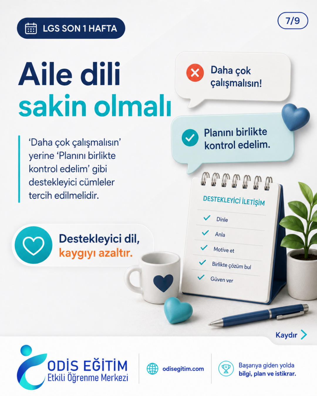 LGS son hafta veli iletişimi