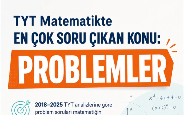TYT Matematikte En Çok Soru Çıkan Konu: Problemler (2018–2025 ÖSYM Analizi)